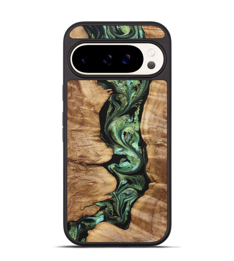 Pixel 9 Pro Wood Phone Case - Ara (Green, 823448)