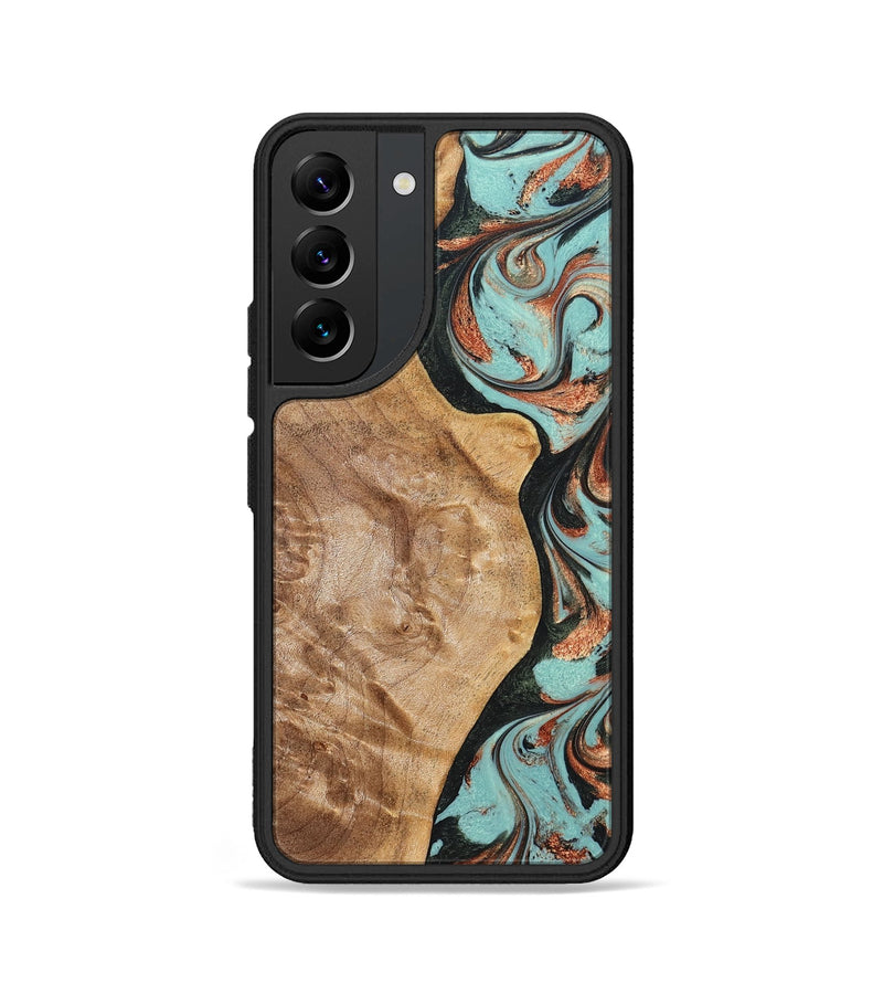 Galaxy S22 Wood Phone Case - Allyssa (Green, 823449)