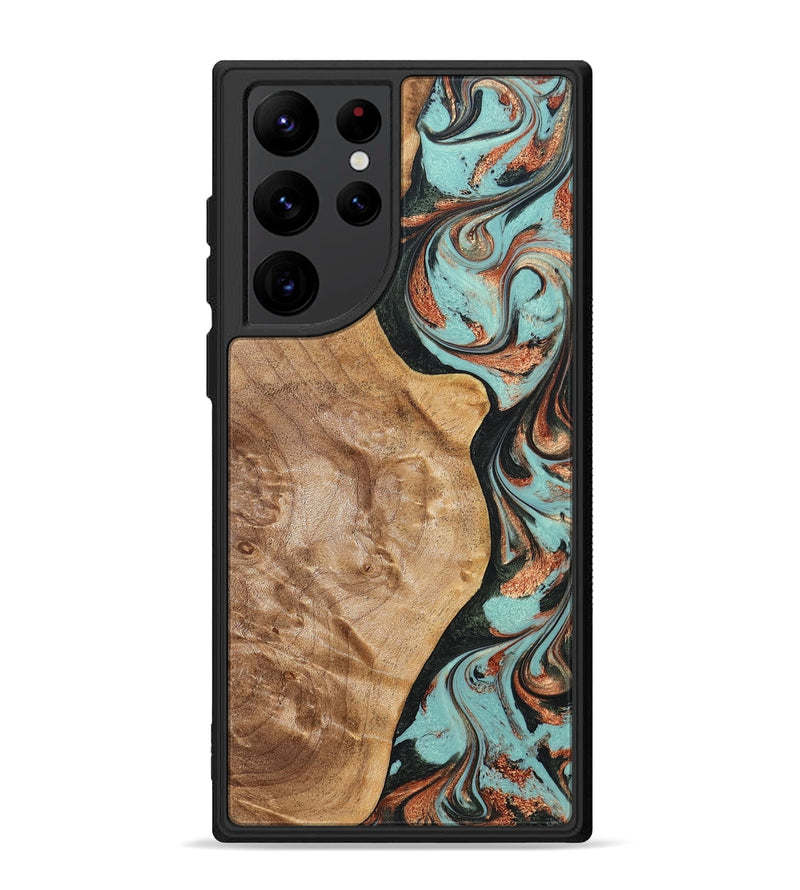 Galaxy S22 Ultra Wood Phone Case - Allyssa (Green, 823449)