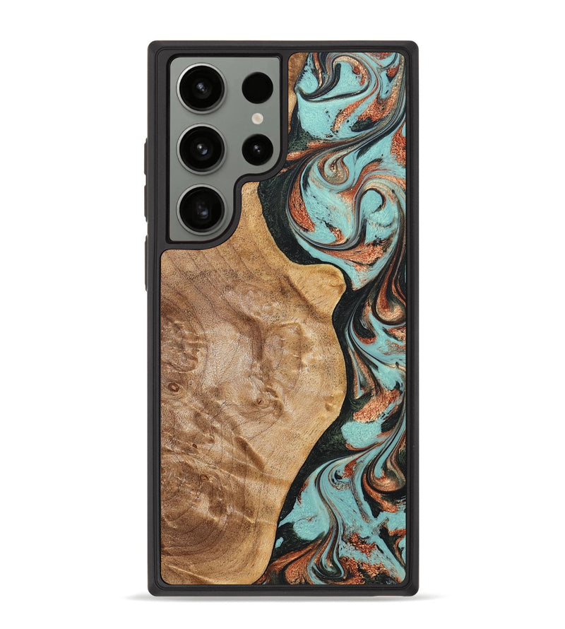 Galaxy S23 Ultra Wood Phone Case - Allyssa (Green, 823449)