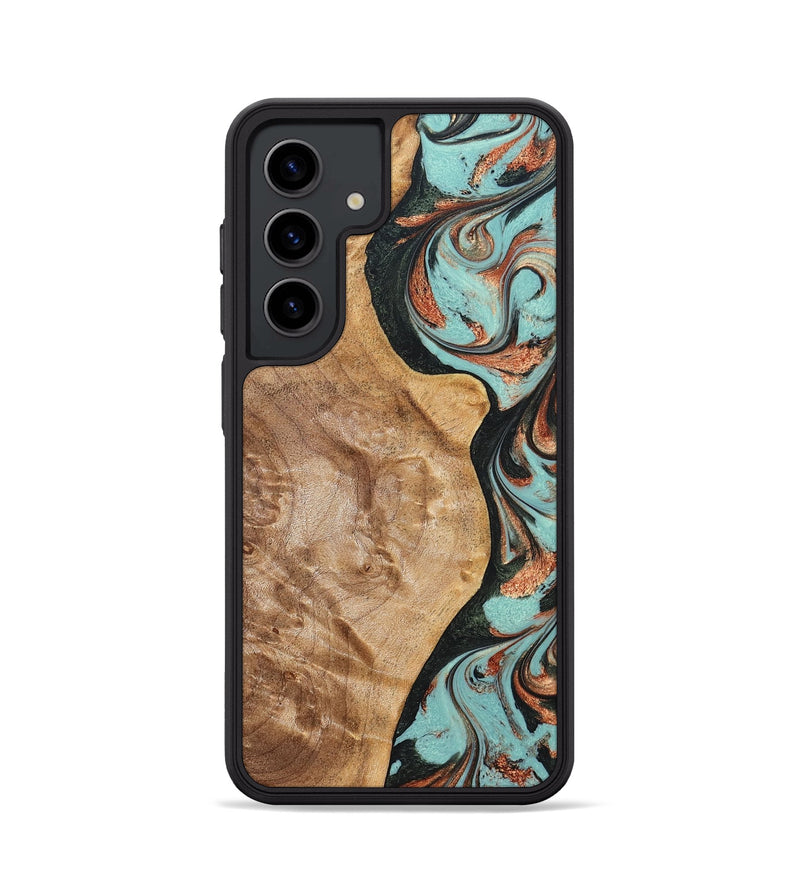 Galaxy S24 Wood Phone Case - Allyssa (Green, 823449)