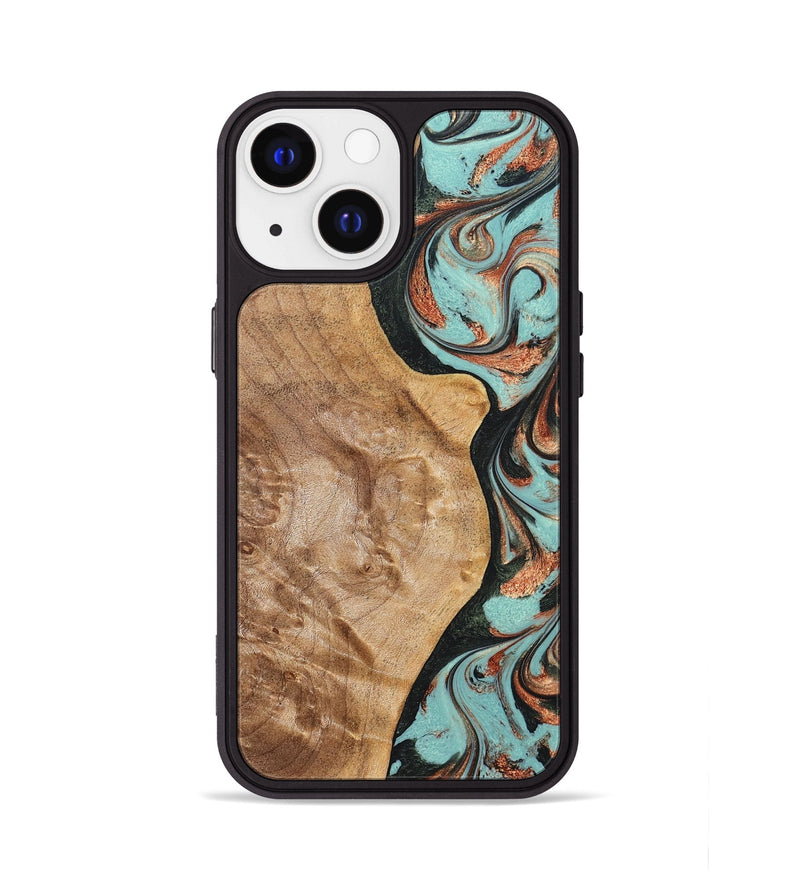 iPhone 13 Wood Phone Case - Allyssa (Green, 823449)