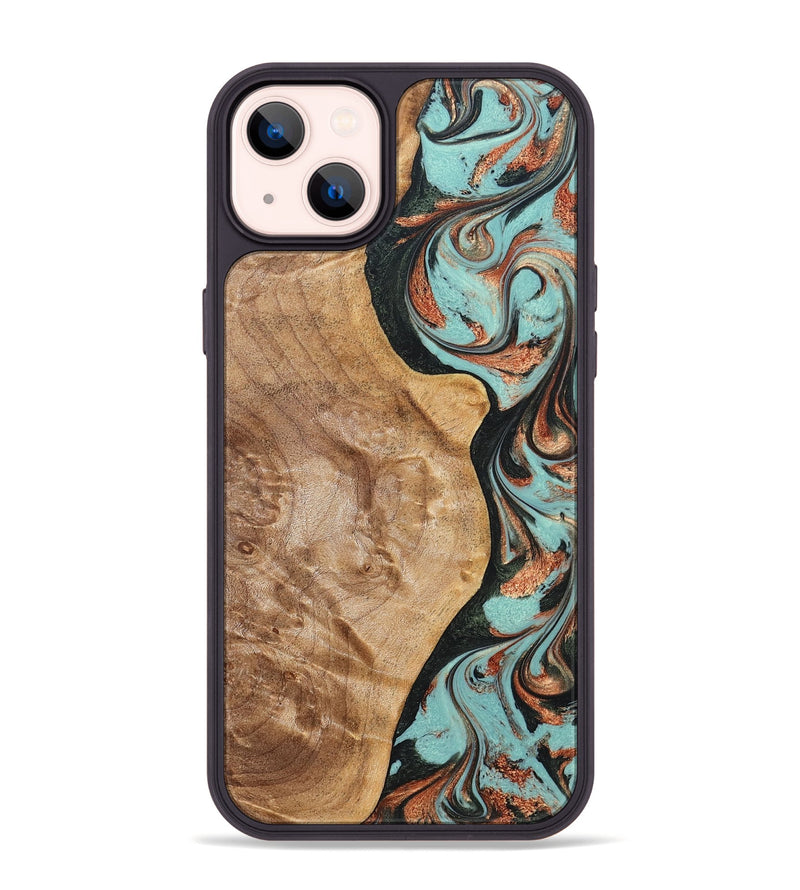 iPhone 14 Plus Wood Phone Case - Allyssa (Green, 823449)