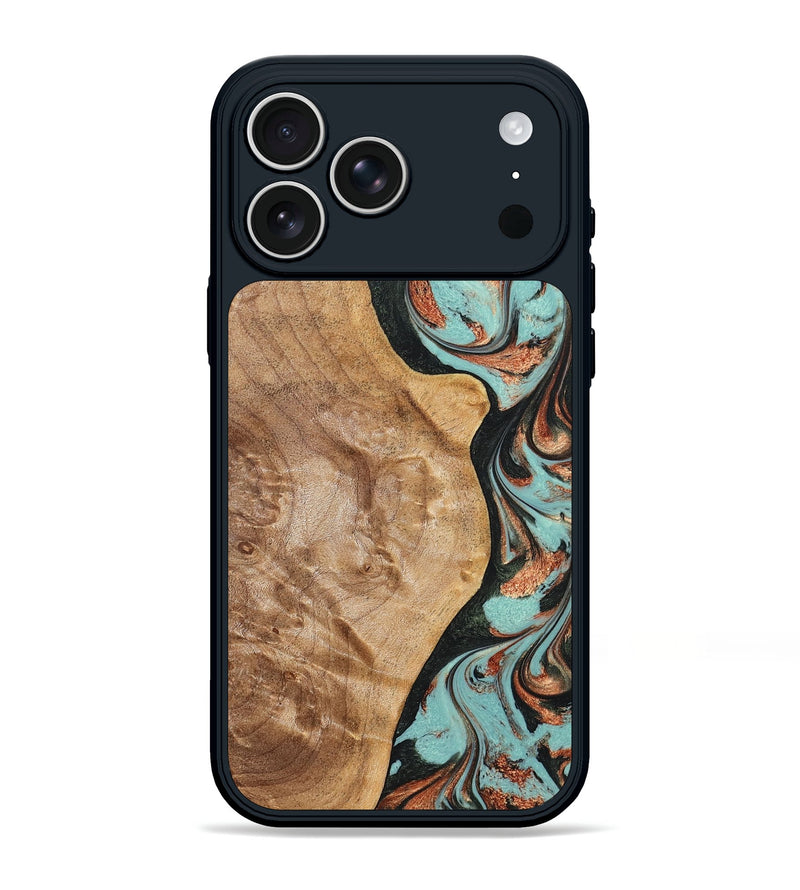 iPhone 17 Pro Max Wood Phone Case - Allyssa (Green, 823449)