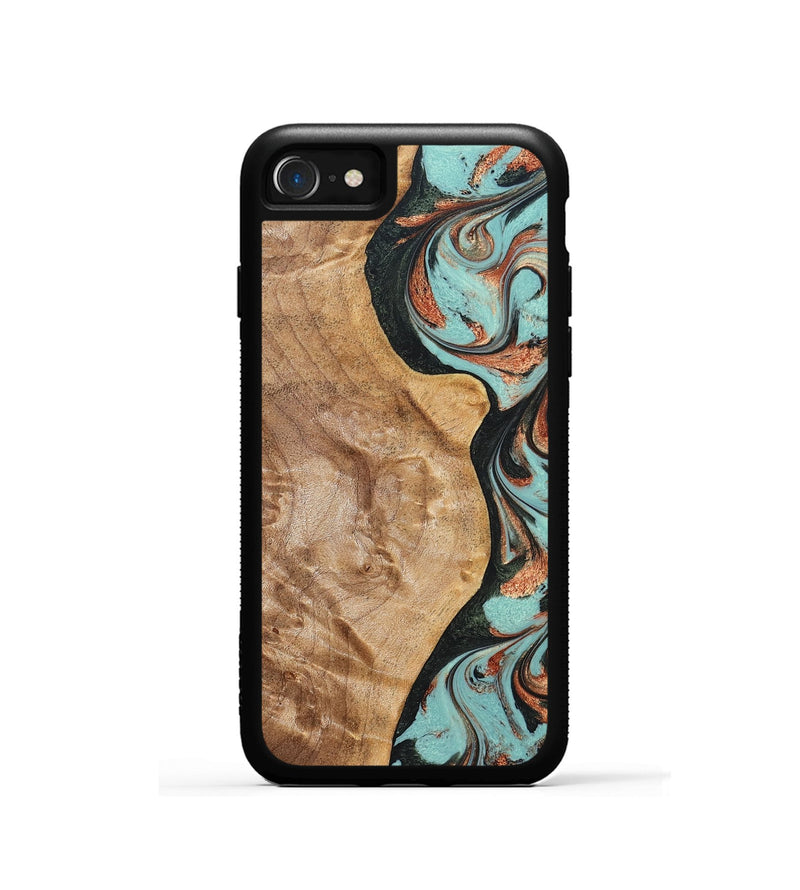 iPhone SE Wood Phone Case - Allyssa (Green, 823449)