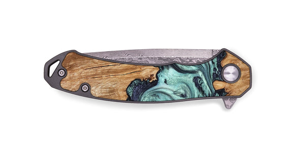 EDC Wood Pocket Knife - Heather (Green, 823450)