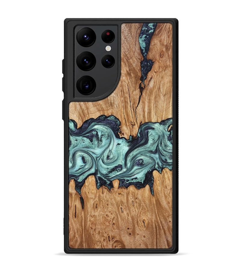 Galaxy S22 Ultra Wood Phone Case - Heather (Green, 823450)