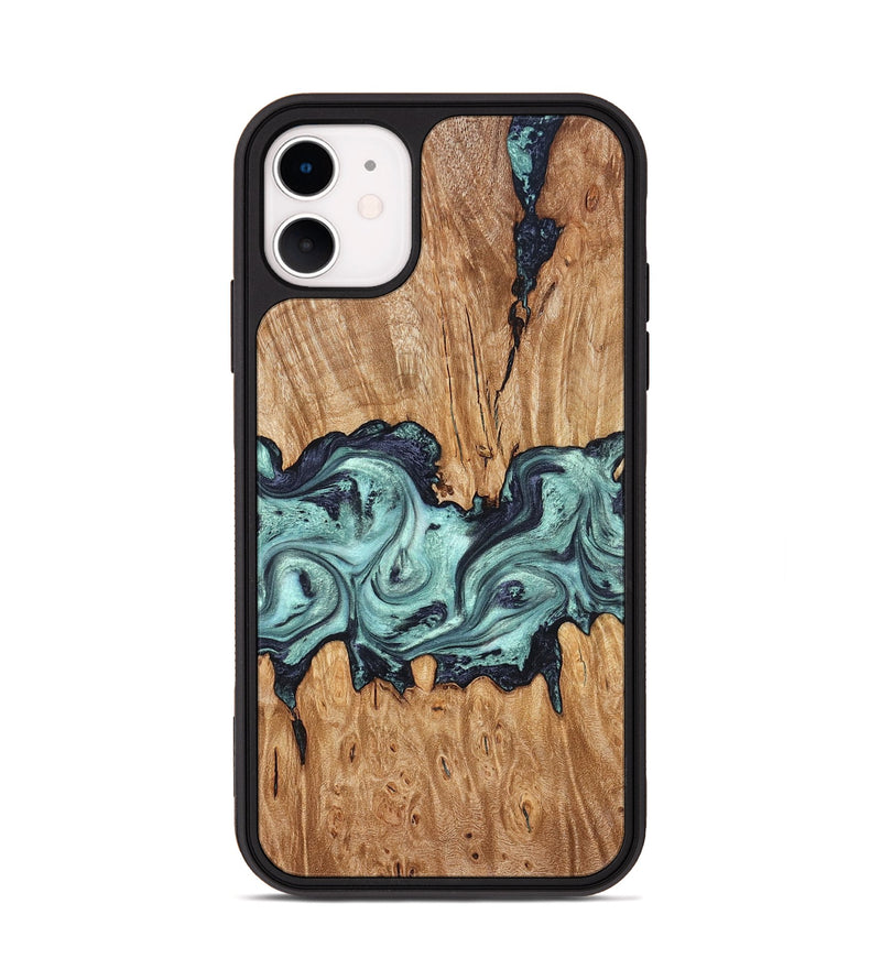 iPhone 11 Wood Phone Case - Heather (Green, 823450)