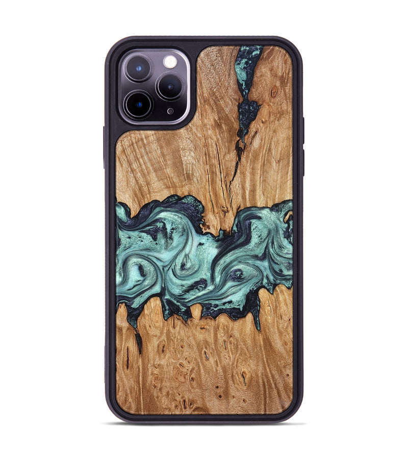 iPhone 11 Pro Max Wood Phone Case - Heather (Green, 823450)