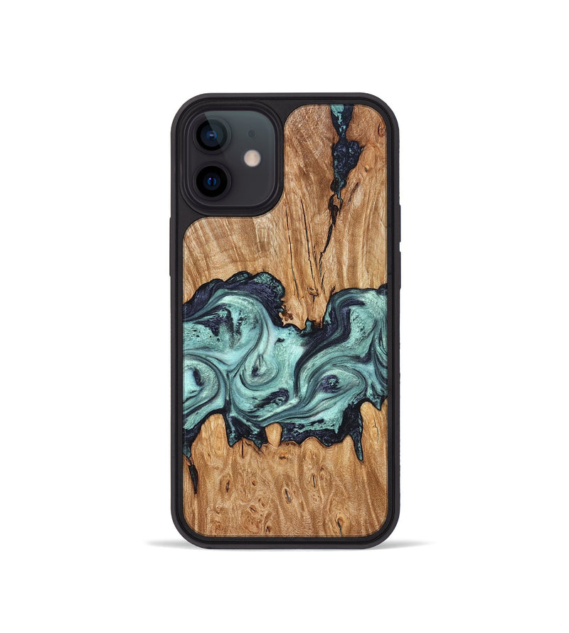 iPhone 12 mini Wood Phone Case - Heather (Green, 823450)