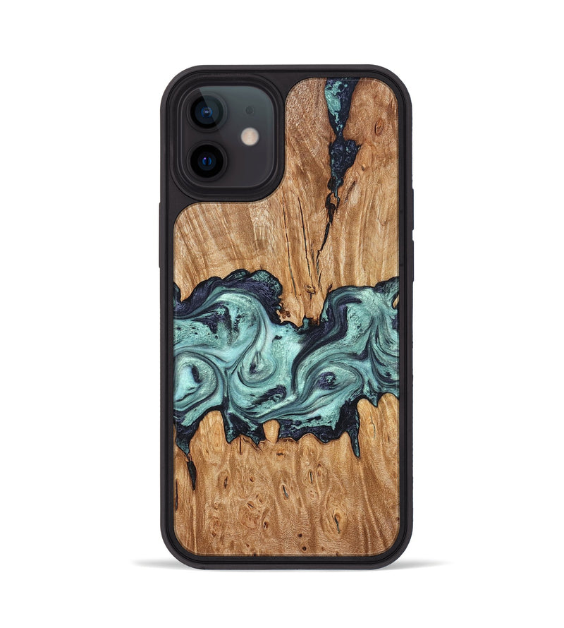 iPhone 12 Wood Phone Case - Heather (Green, 823450)