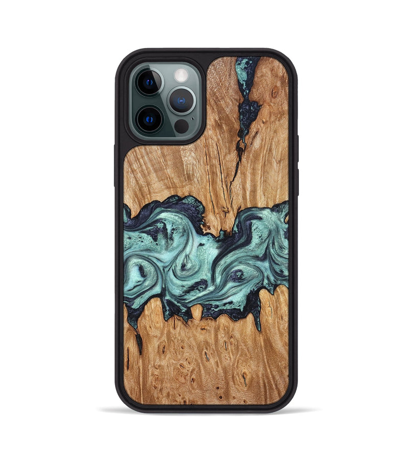 iPhone 12 Pro Wood Phone Case - Heather (Green, 823450)
