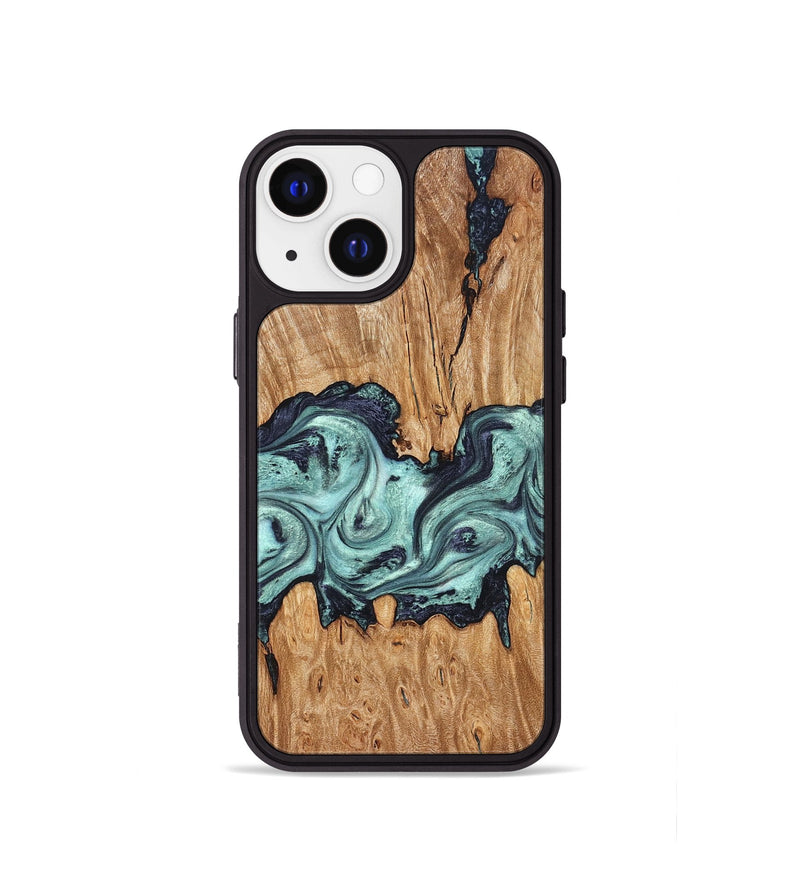 iPhone 13 mini Wood Phone Case - Heather (Green, 823450)