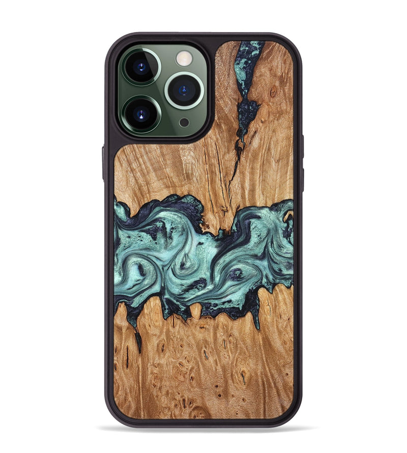 iPhone 13 Pro Max Wood Phone Case - Heather (Green, 823450)