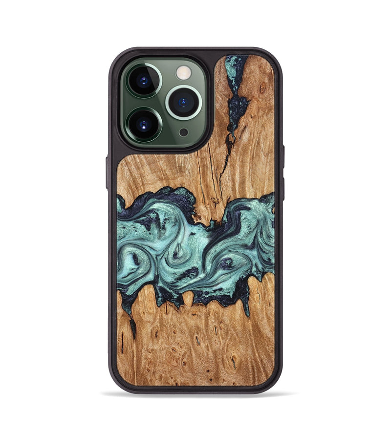 iPhone 13 Pro Wood Phone Case - Heather (Green, 823450)