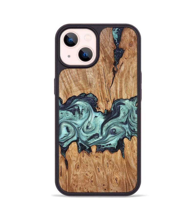 iPhone 14 Wood Phone Case - Heather (Green, 823450)