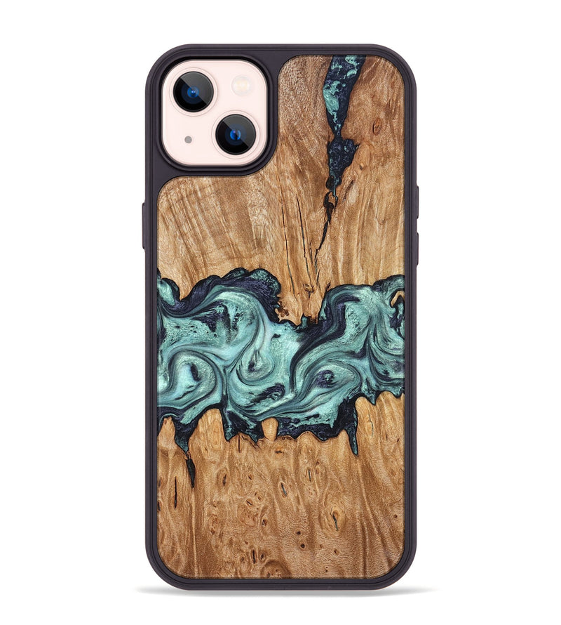 iPhone 14 Plus Wood Phone Case - Heather (Green, 823450)