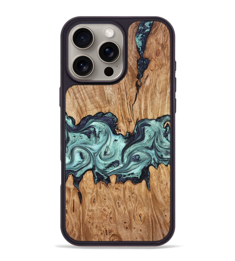 iPhone 16 Pro Max Wood Phone Case - Heather (Green, 823450)