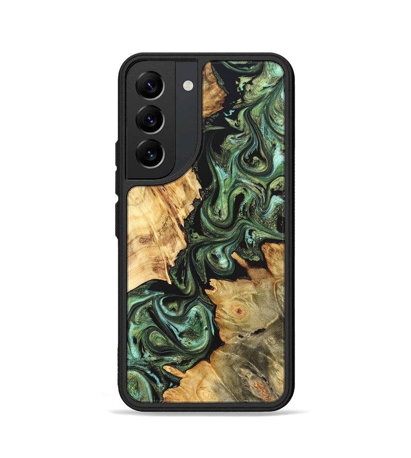 Galaxy S22 Wood Phone Case - Shanta (Green, 823451)