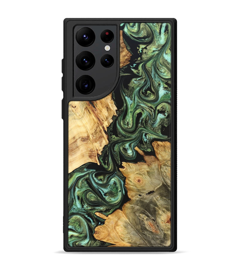 Galaxy S22 Ultra Wood Phone Case - Shanta (Green, 823451)