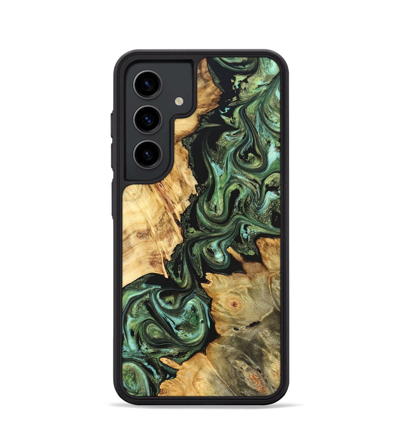 Galaxy S24 Wood Phone Case - Shanta (Green, 823451)