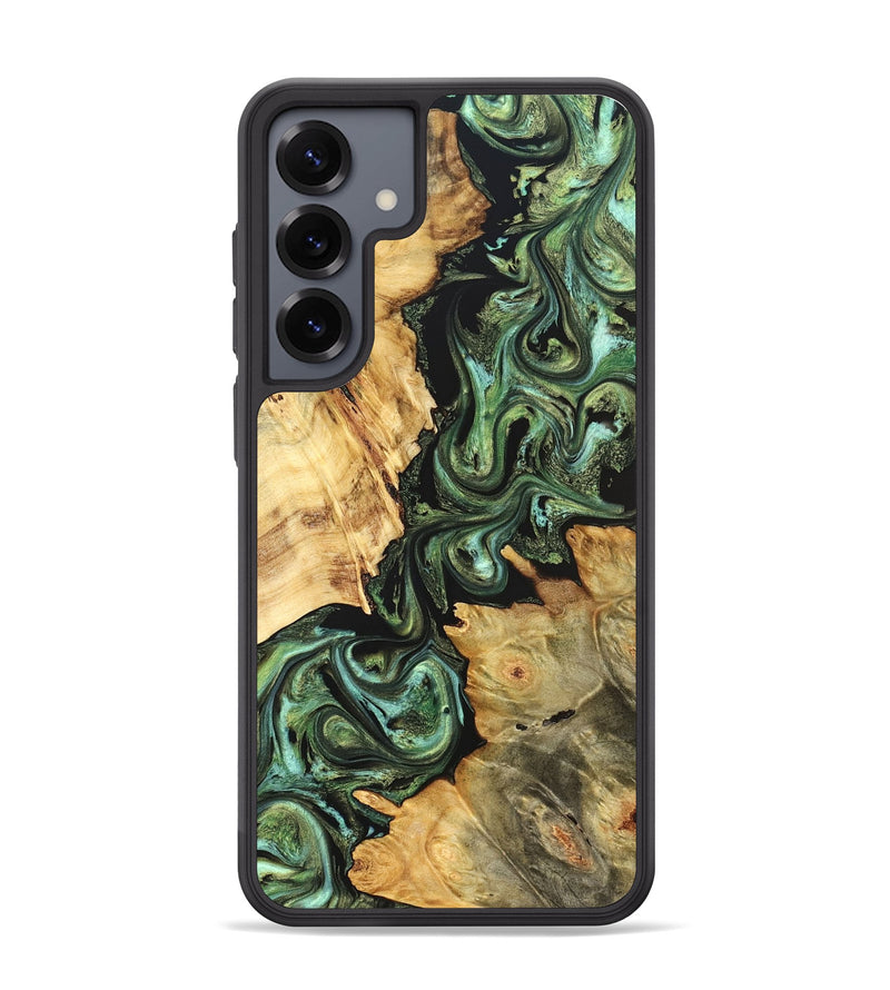 Galaxy S25 Plus Wood Phone Case - Shanta (Green, 823451)