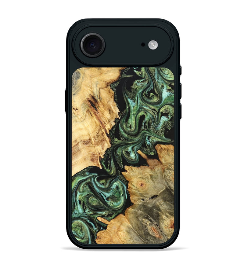 iPhone 17 Air Wood Phone Case - Shanta (Green, 823451)