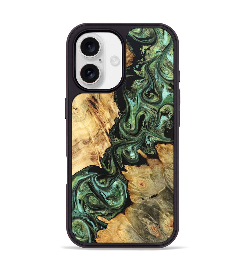 iPhone 17 Wood Phone Case - Shanta (Green, 823451)