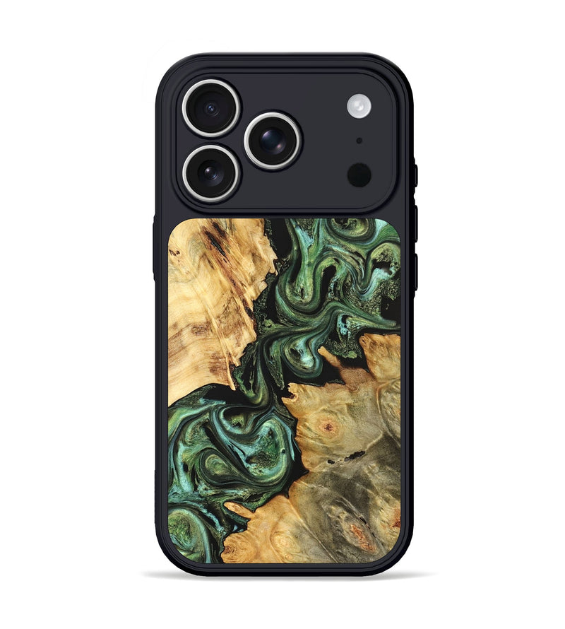 iPhone 17 Pro Wood Phone Case - Shanta (Green, 823451)
