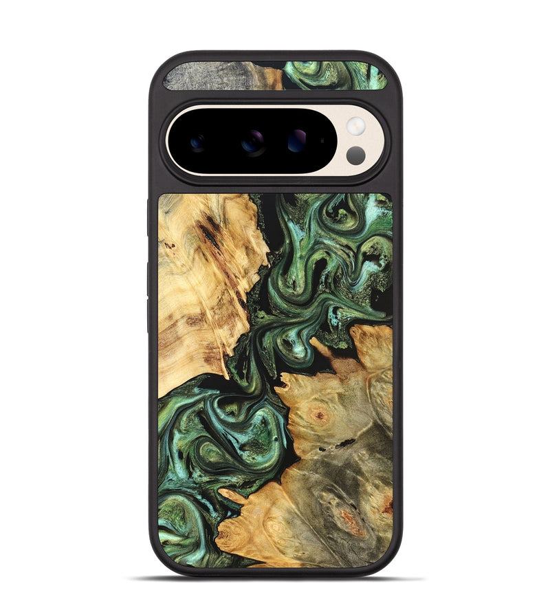 Pixel 10 Wood Phone Case - Shanta (Green, 823451)