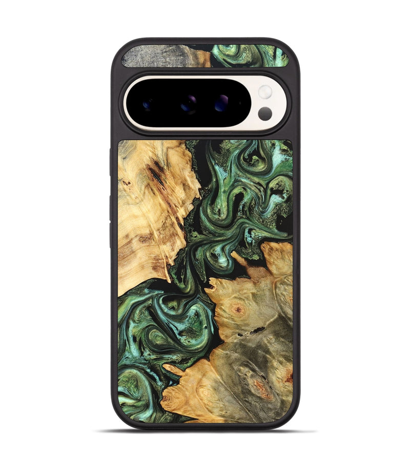 Pixel 9 Wood Phone Case - Shanta (Green, 823451)