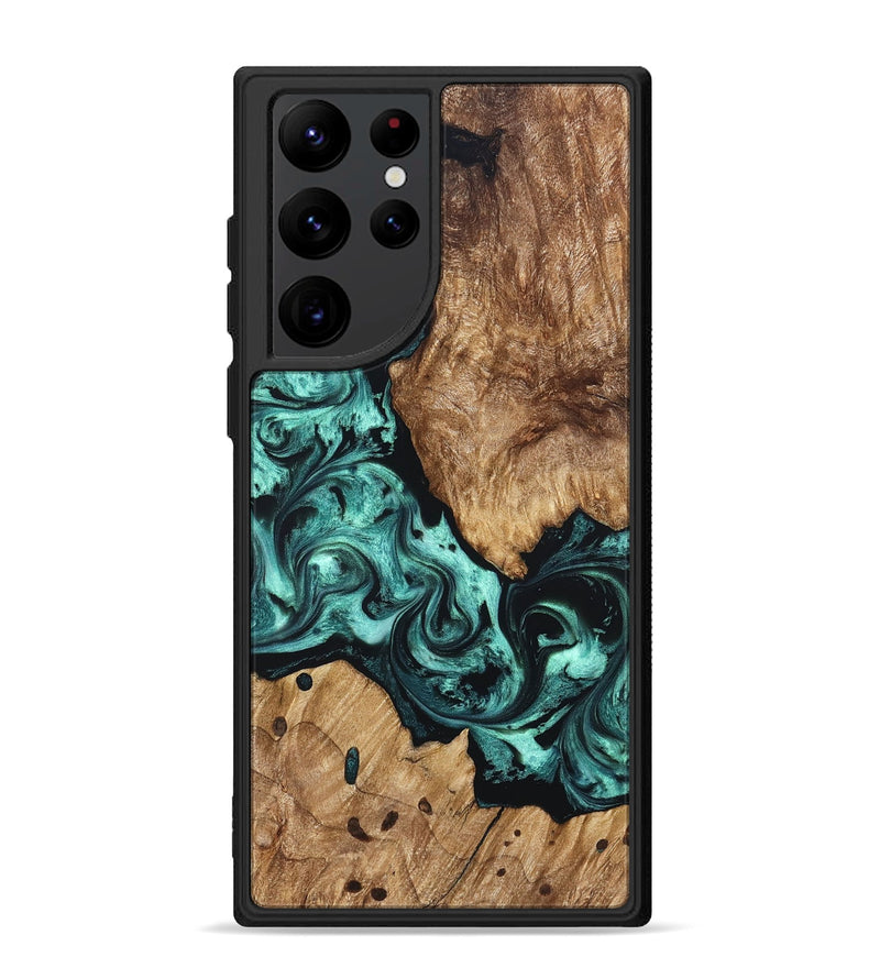 Galaxy S22 Ultra Wood Phone Case - Artie (Green, 823452)