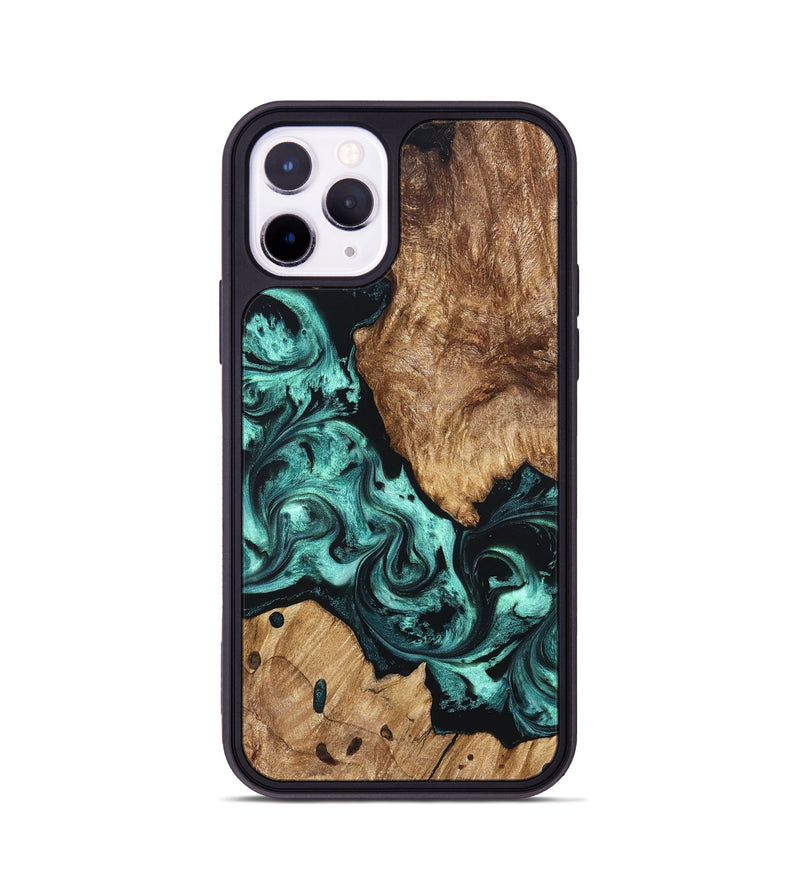 iPhone 11 Pro Wood Phone Case - Artie (Green, 823452)