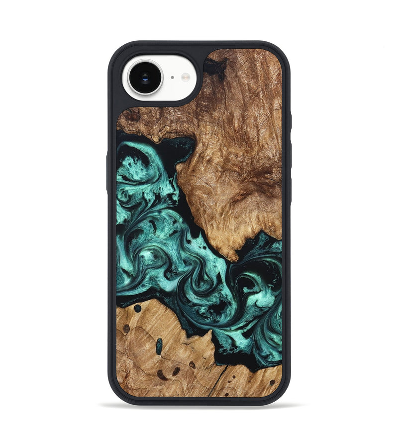 iPhone 16e Wood Phone Case - Artie (Green, 823452)