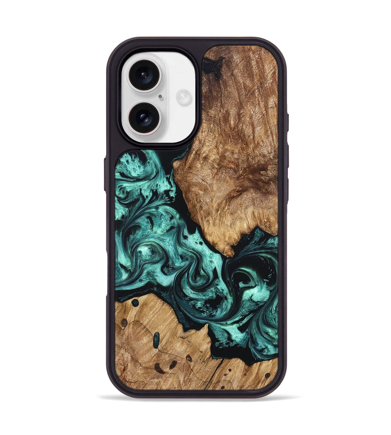 iPhone 17 Wood Phone Case - Artie (Green, 823452)
