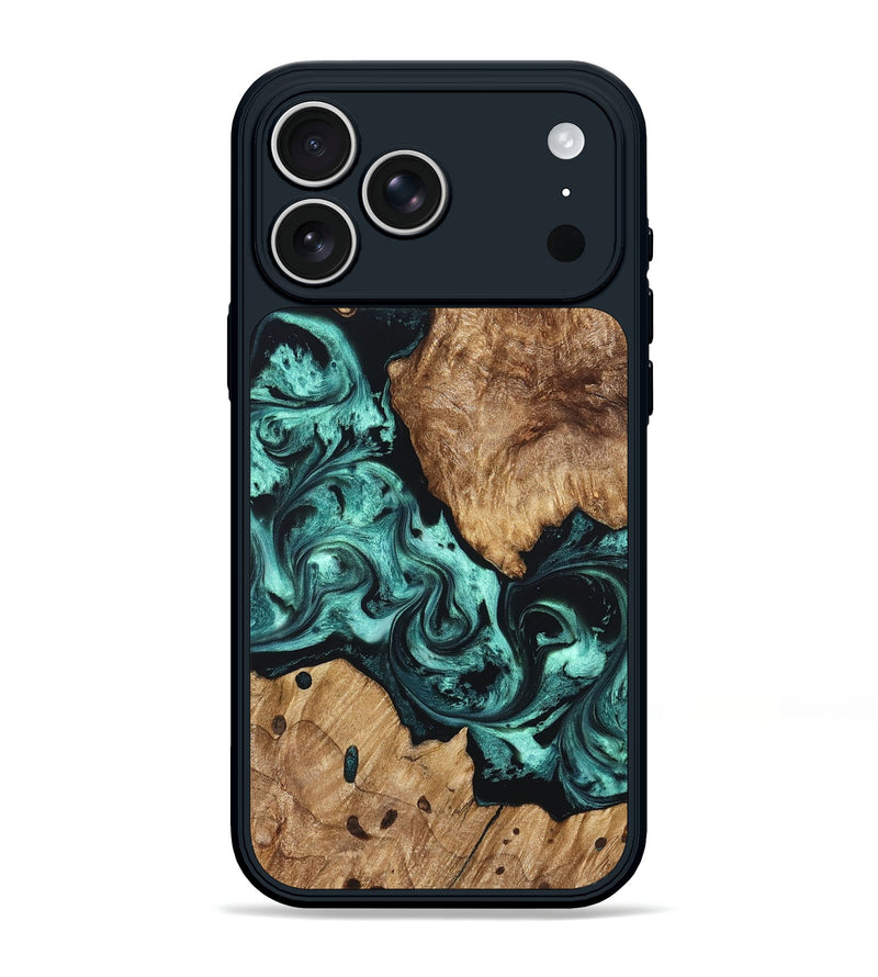 iPhone 17 Pro Max Wood Phone Case - Artie (Green, 823452)