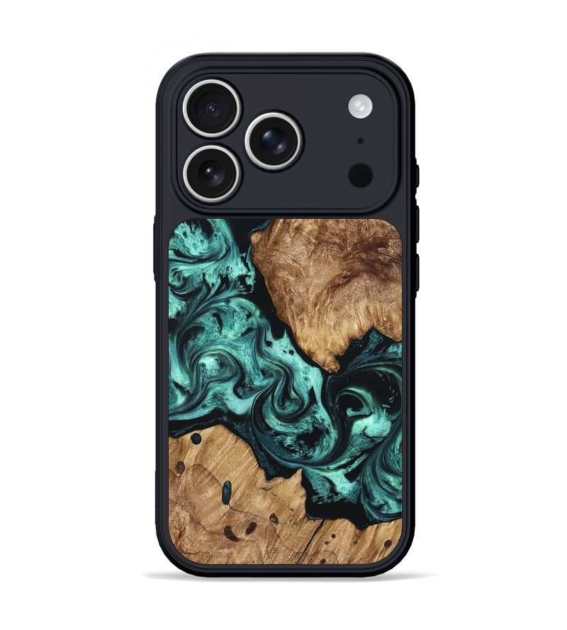 iPhone 17 Pro Wood Phone Case - Artie (Green, 823452)