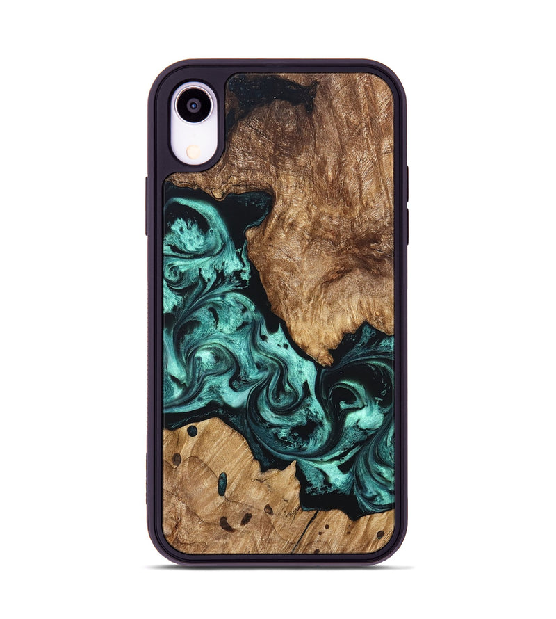 iPhone Xr Wood Phone Case - Artie (Green, 823452)