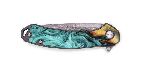 EDC Wood Pocket Knife - Zackery (Green, 823453)