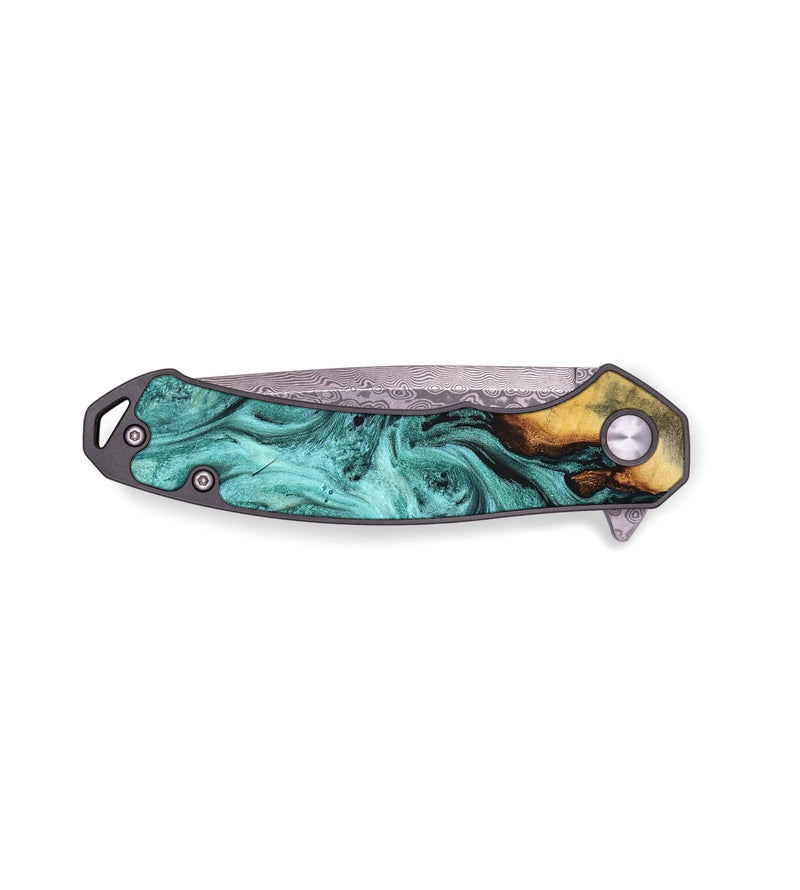 EDC Wood Pocket Knife - Zackery (Green, 823453)