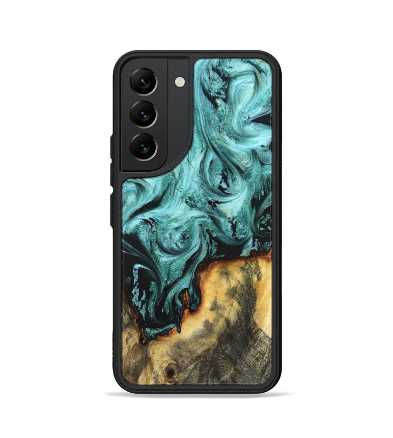 Galaxy S22 Wood Phone Case - Zackery (Green, 823453)