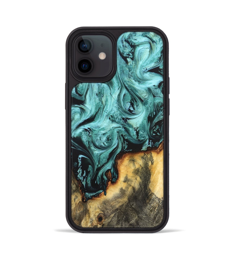 iPhone 12 Wood Phone Case - Zackery (Green, 823453)