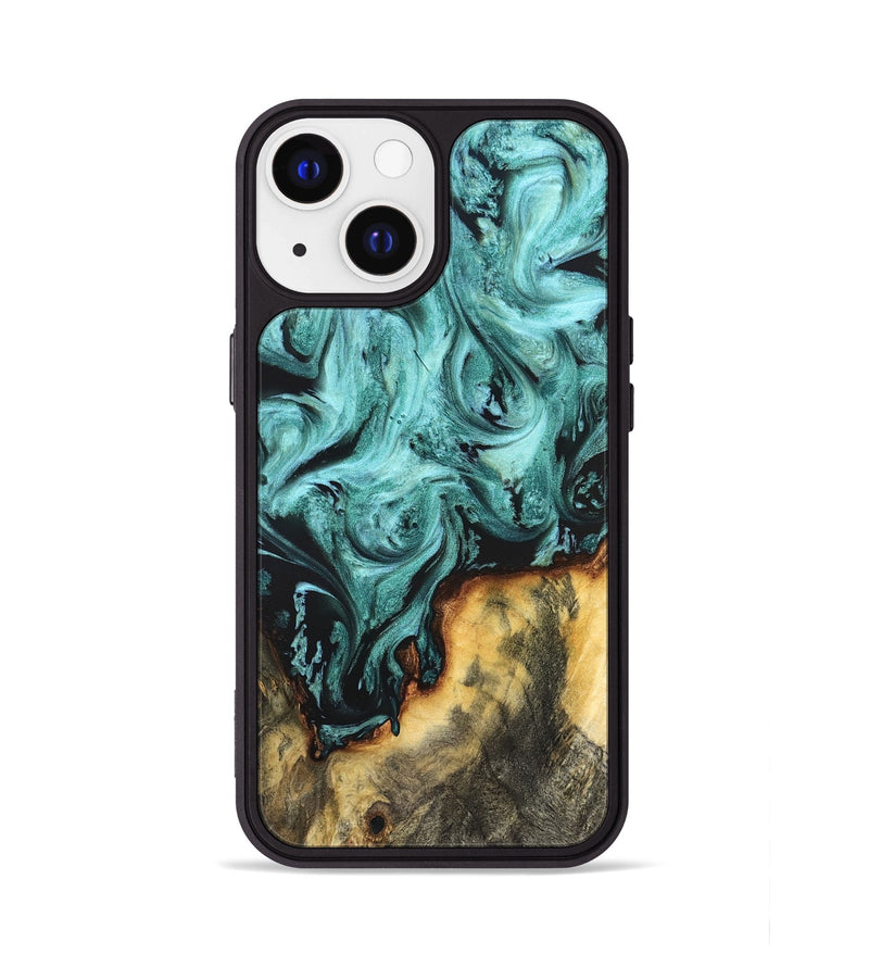 iPhone 13 Wood Phone Case - Zackery (Green, 823453)