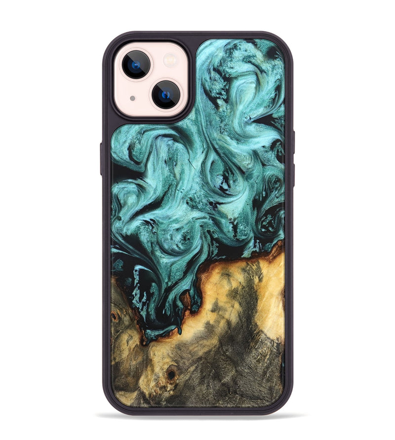 iPhone 14 Plus Wood Phone Case - Zackery (Green, 823453)