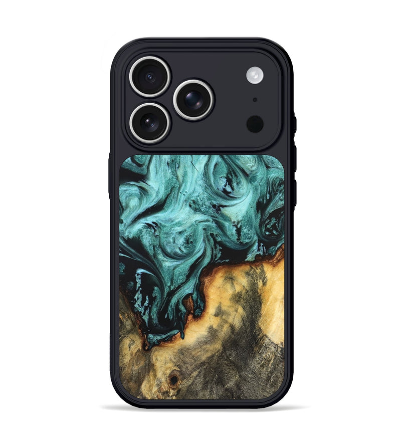 iPhone 17 Pro Wood Phone Case - Zackery (Green, 823453)