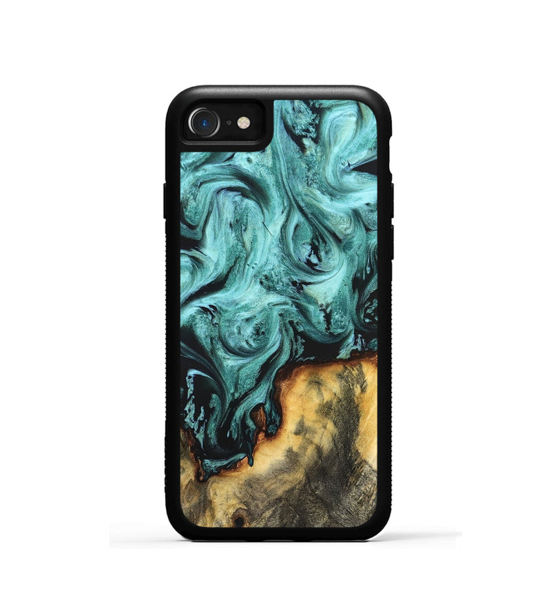 iPhone SE Wood Phone Case - Zackery (Green, 823453)