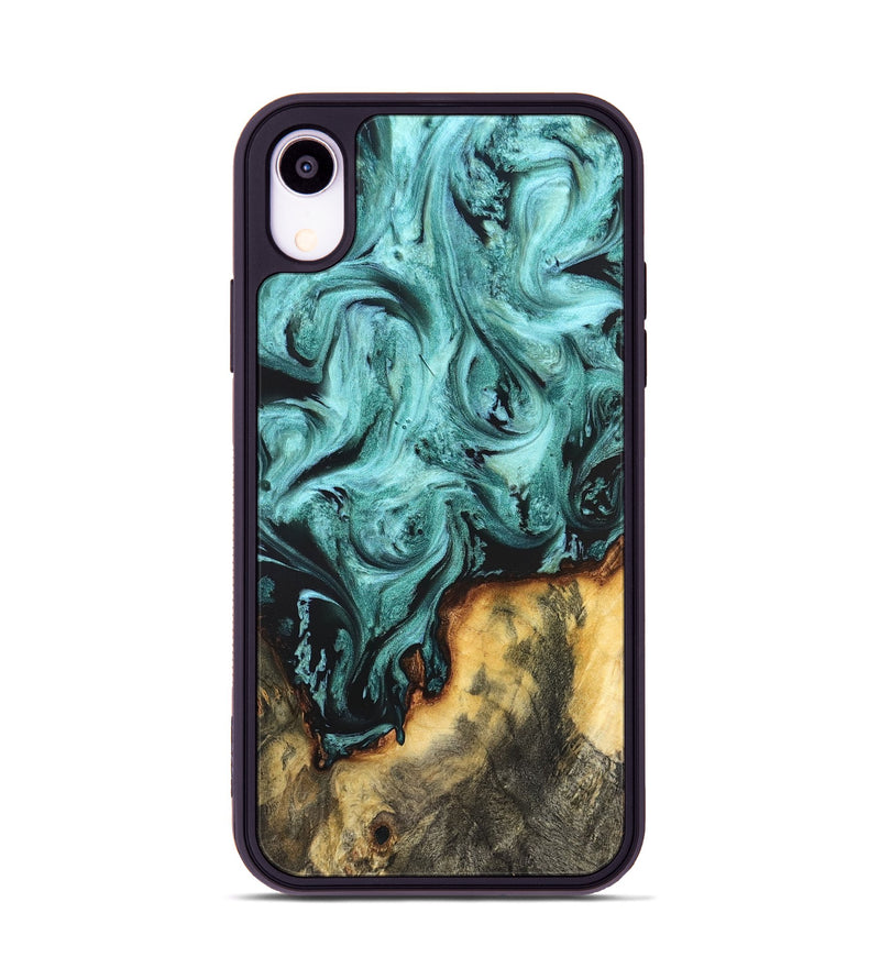 iPhone Xr Wood Phone Case - Zackery (Green, 823453)