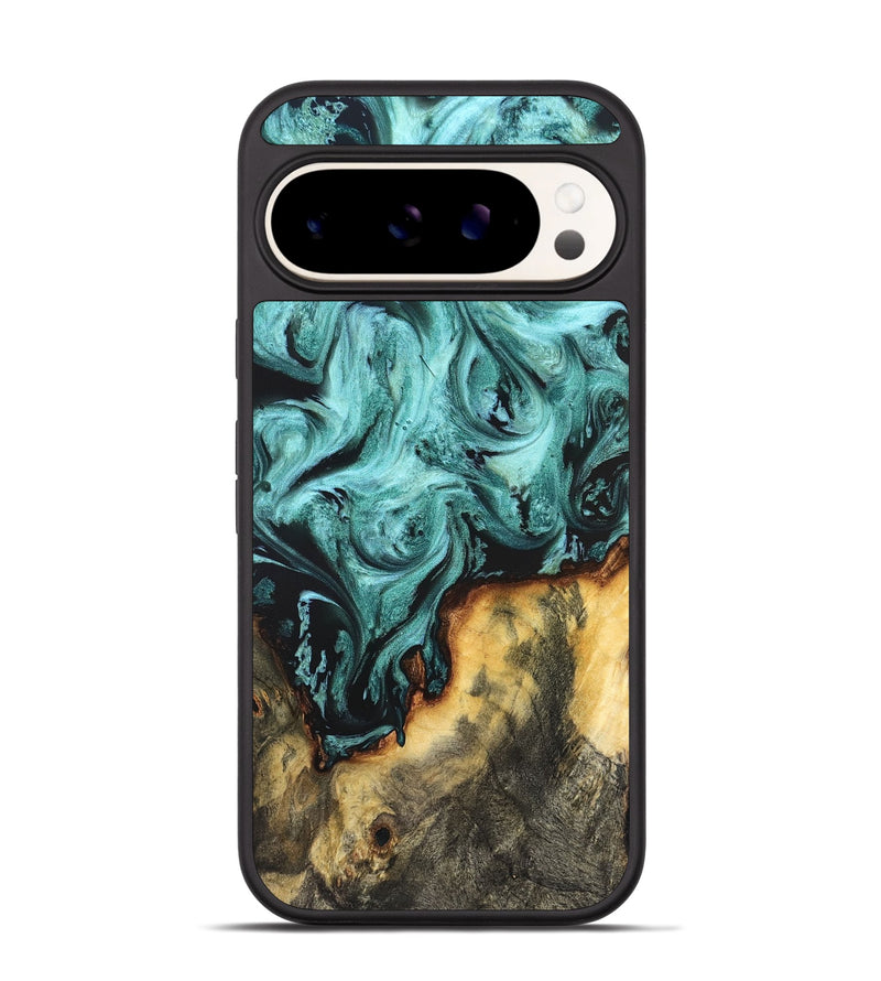 Pixel 9 Wood Phone Case - Zackery (Green, 823453)