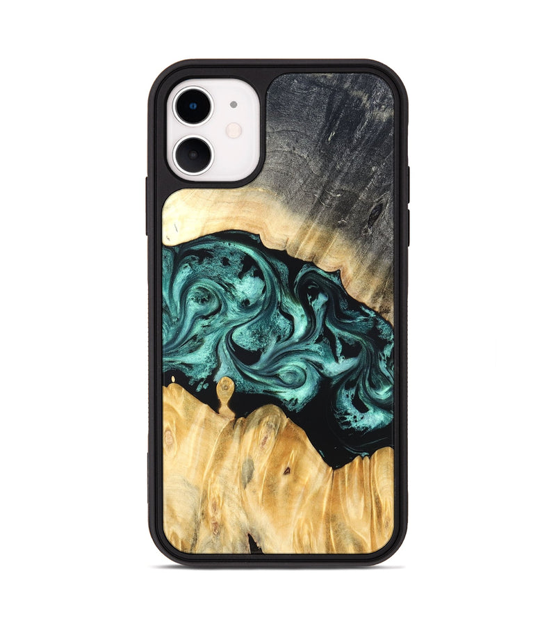 iPhone 11 Wood Phone Case - Talon (Green, 823454)