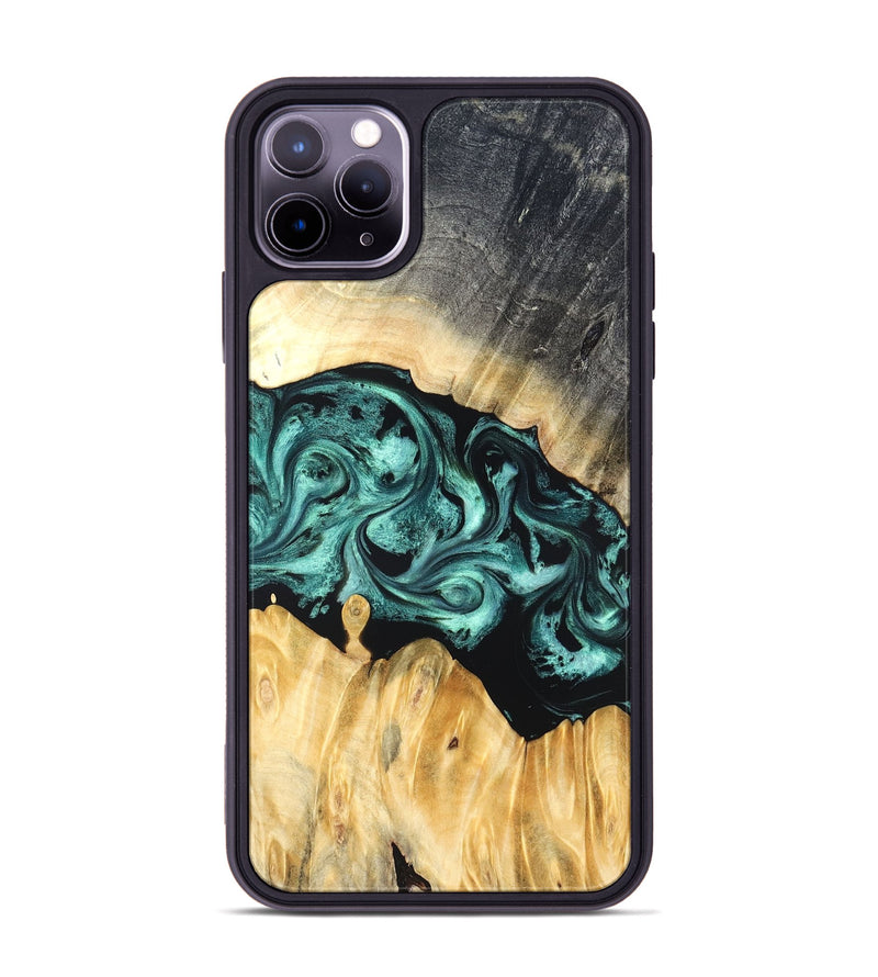 iPhone 11 Pro Max Wood Phone Case - Talon (Green, 823454)